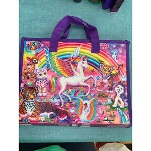 Lisa Frank Unicorn Trifold Pocket Portfolio Folder